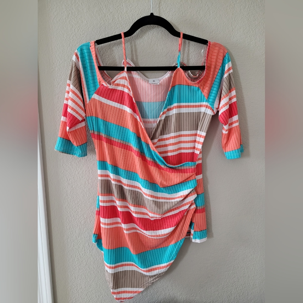 Lilian XL multi-colored blouse
